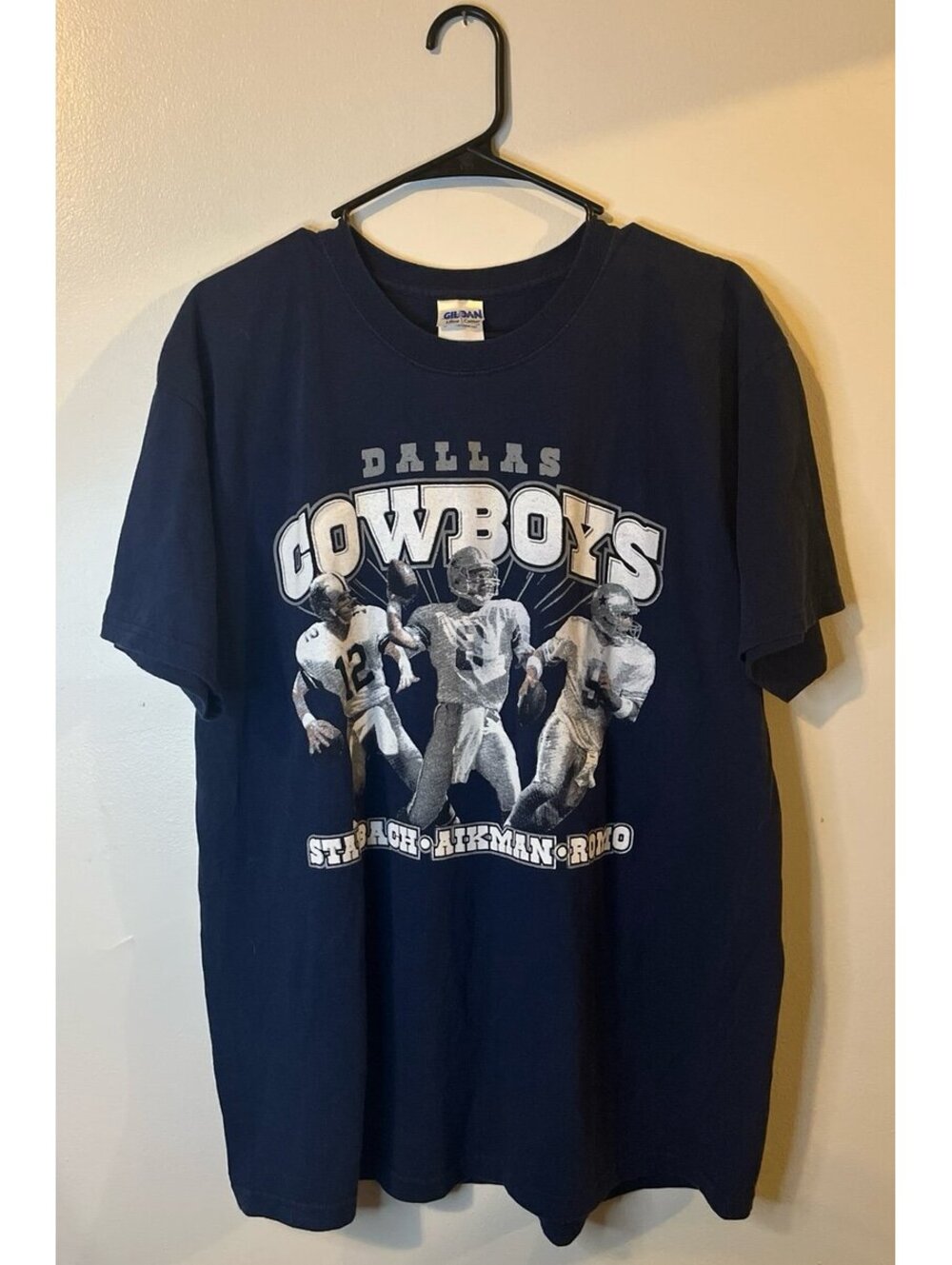 Cowboys TShirt Staubach Aikman Romo
